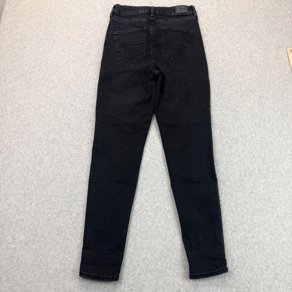 American Eagle Outfitters Womens Skinny Jeans Black Next Level Stretch Denim 4 - Picture 4 of 7